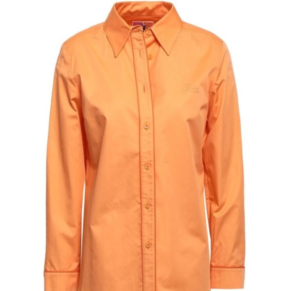 Emilio Pucci | Embroidered-Trim Piped Button Shirt Blouse